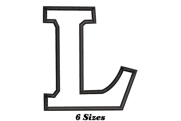 Alphabet Letter L Outline