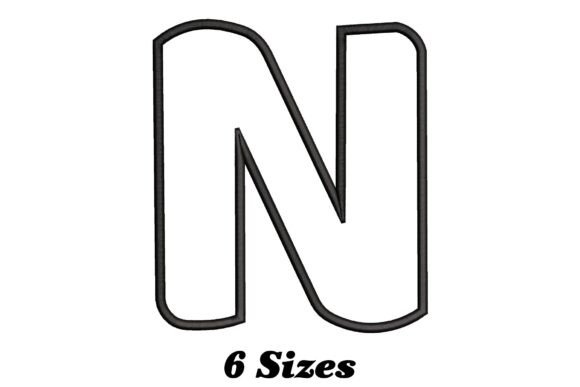 Alphabet Letter N Outline