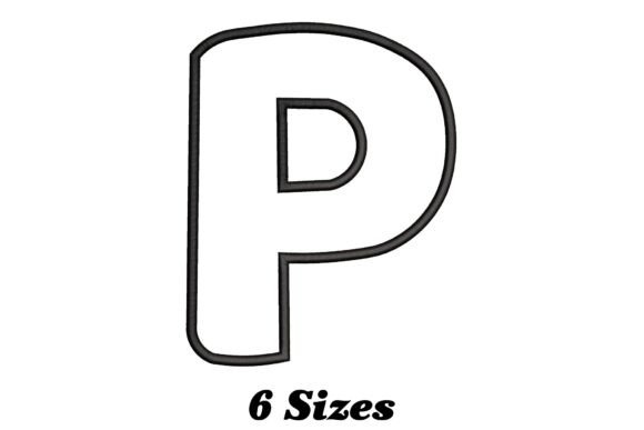 Alphabet Letter P Outline: A Designer’s Review for Boutique Sweatshirt Embellishment