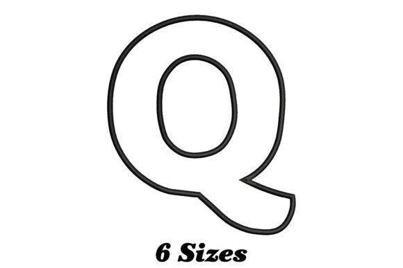 Alphabet Letter Q Outline Review for Boutique Apparel