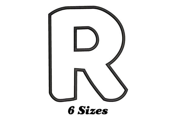Alphabet Letter R Outline: A Designer’s Review for Boutique Sweatshirt Embroidery
