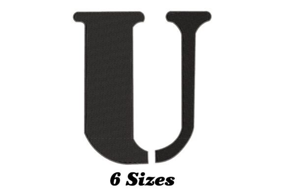 Alphabet Letter U: A Stylish Embroidery Design for Craft Fair Success