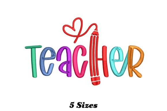 Charming Teacher: A Playful Touch for Seasonal Embroidery