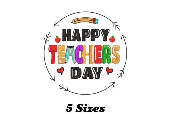 Happy Teachers Day: A Playful Touch for Everyday Embroidery Projects