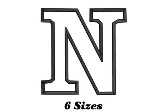 Letter N Outline: A Charming Touch for Personalized Embroidery Gifts