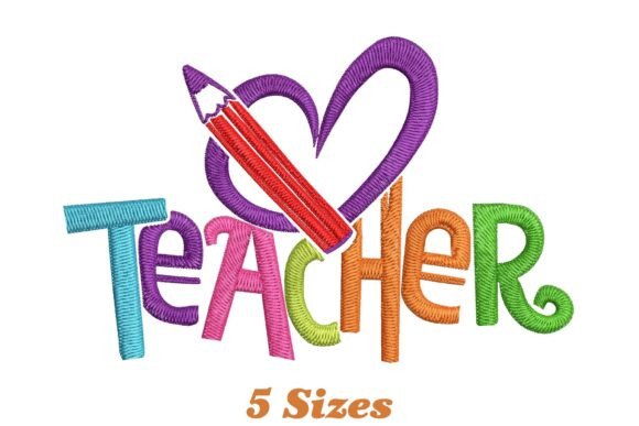 Love Teacher: A Playful Charm for Personalized Embroidery