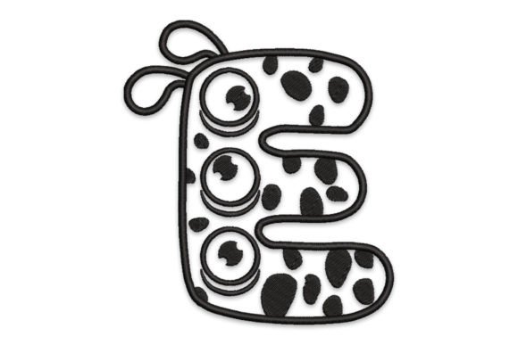 Monster Alphabet Letter E: A Playful Addition to Your Embroidery Product Line
