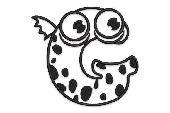 Monster Alphabet Letter G: A Designer’s Review for Boutique Sweatshirt Embroidery