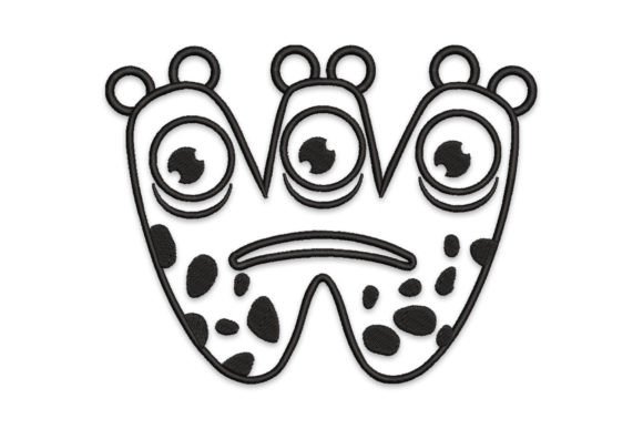 Monster Alphabet Letter W: A Playful Touch for Boutique Apparel