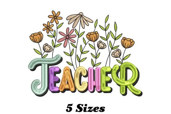 Retro Floral Teacher: A Designer’s Review for Boutique Sweatshirt Embroidery